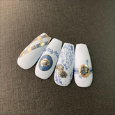 Floral Blossom - Two (CjS-280) -  CJS Medium Stamping Plate